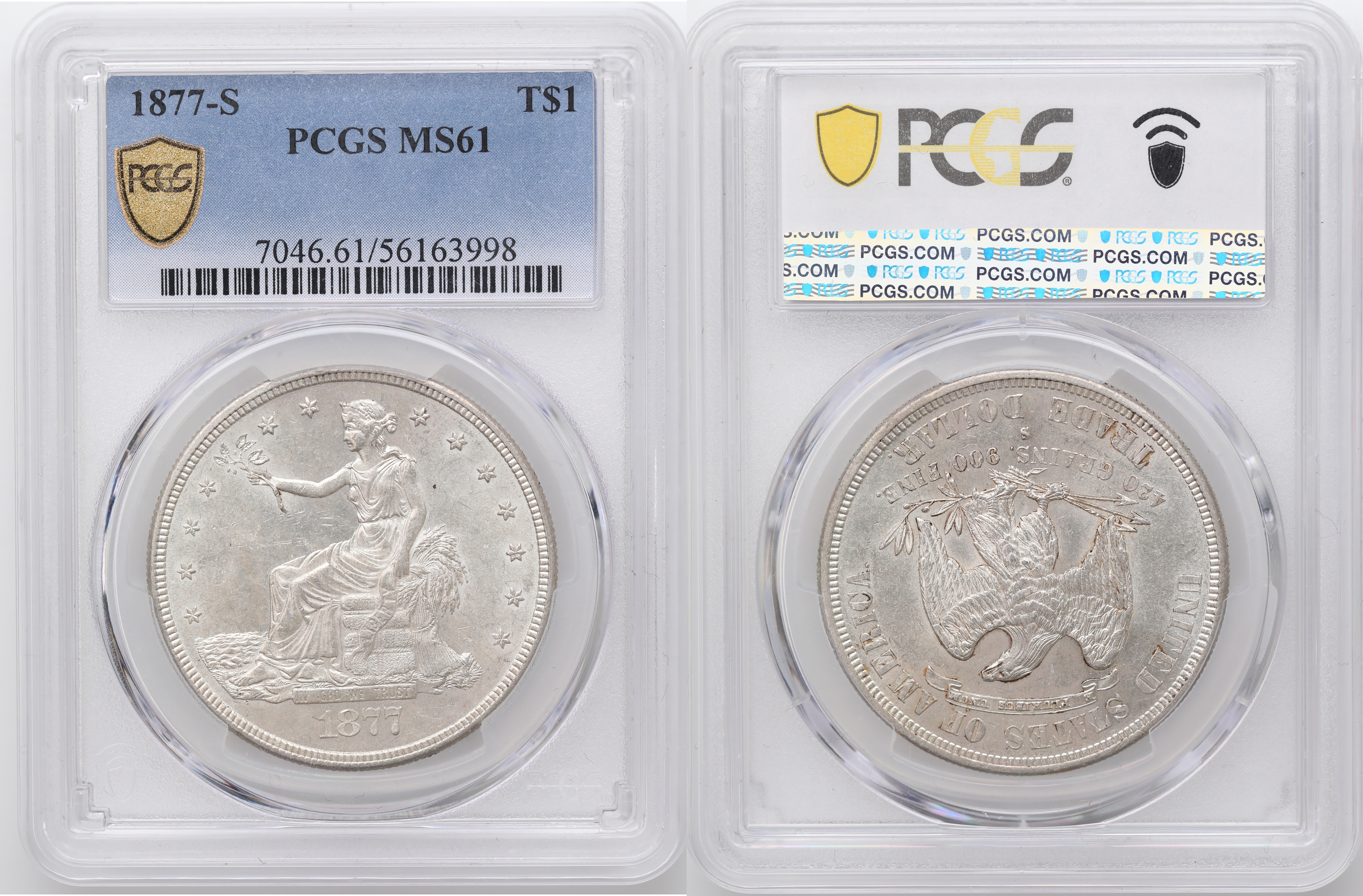 USA Dollar 1877-S  Kv: PCGS MS61