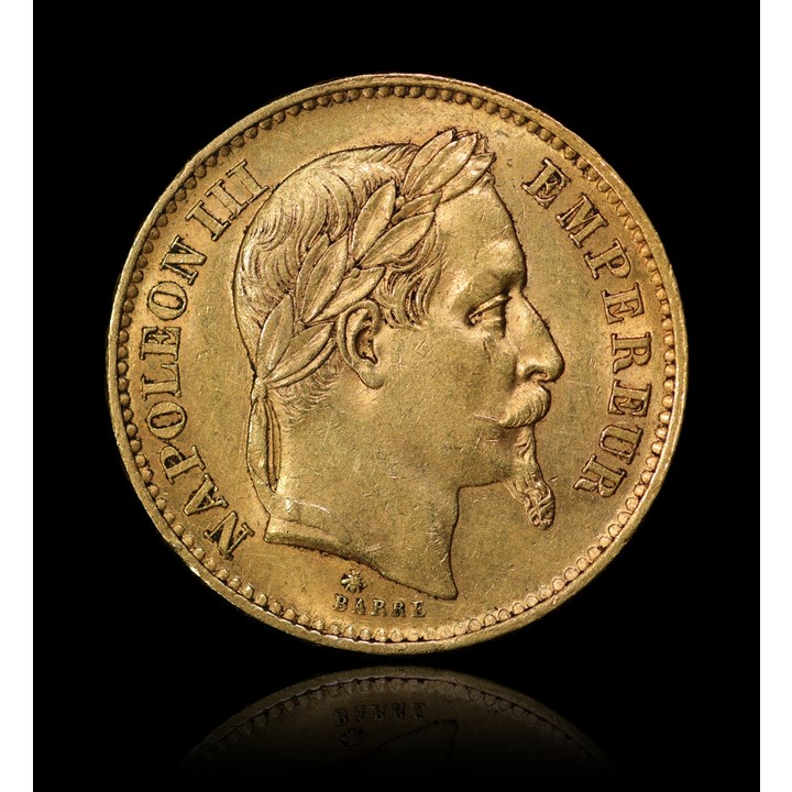 Frankrike 20 Francs Napoleon III