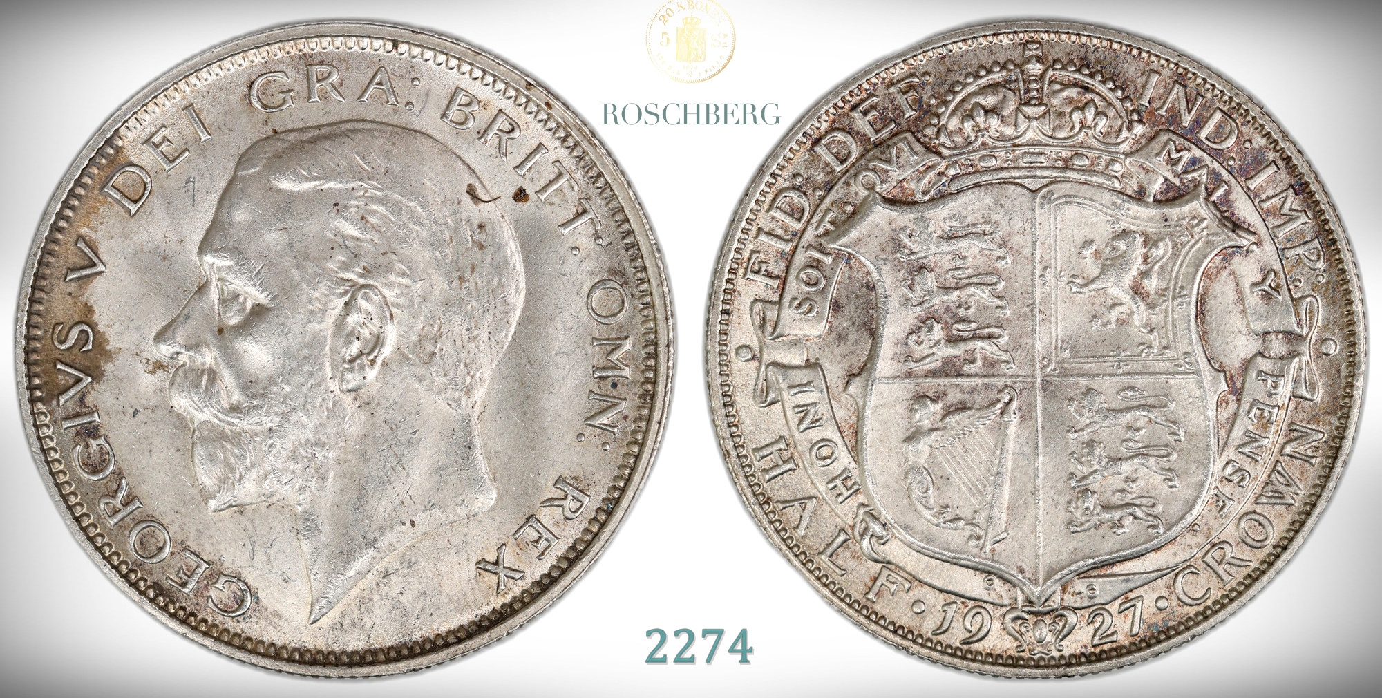 Great Britain Half Crown 1927  Kv: 0/01 (UNC)