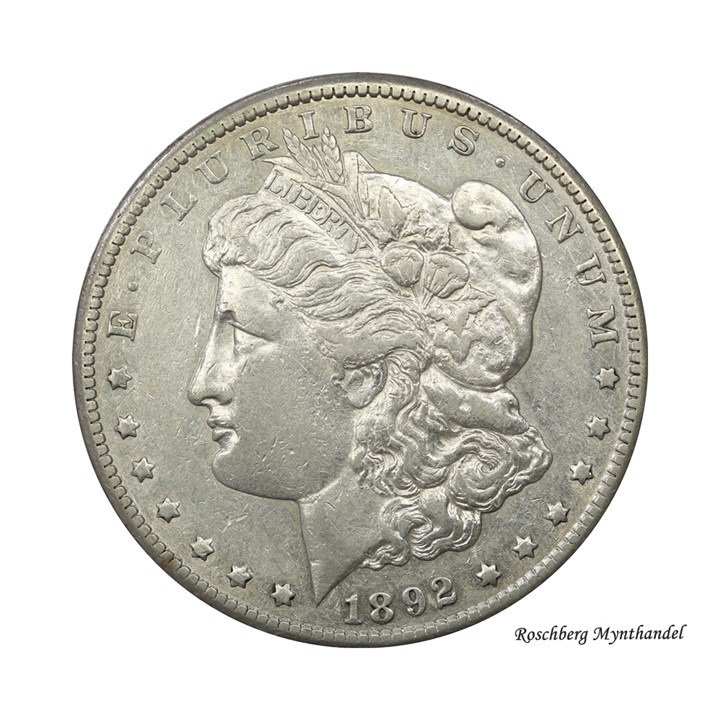 USA Morgan Dollar 1892 CC Kv 1+