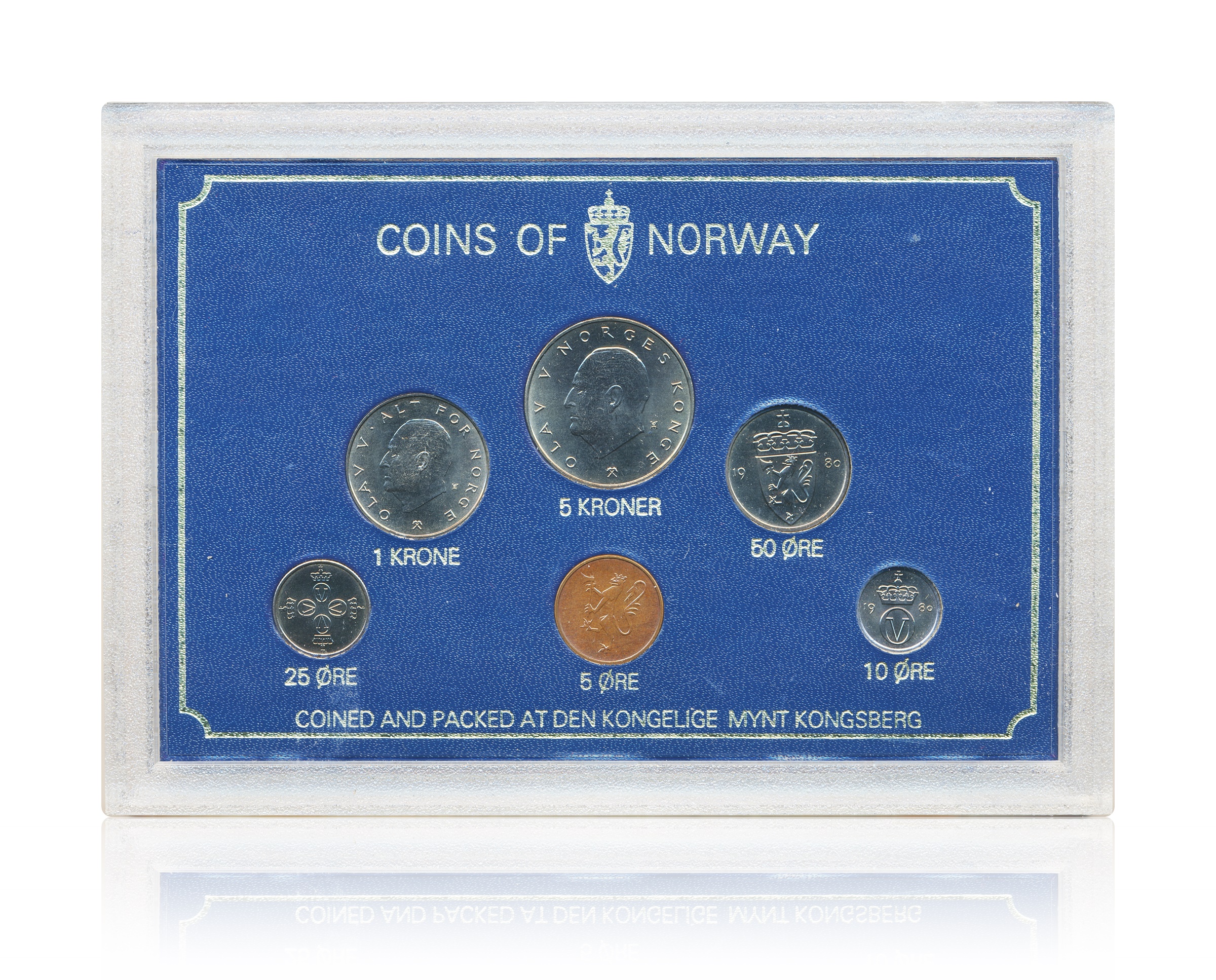 Myntsett 1980 Hardplast