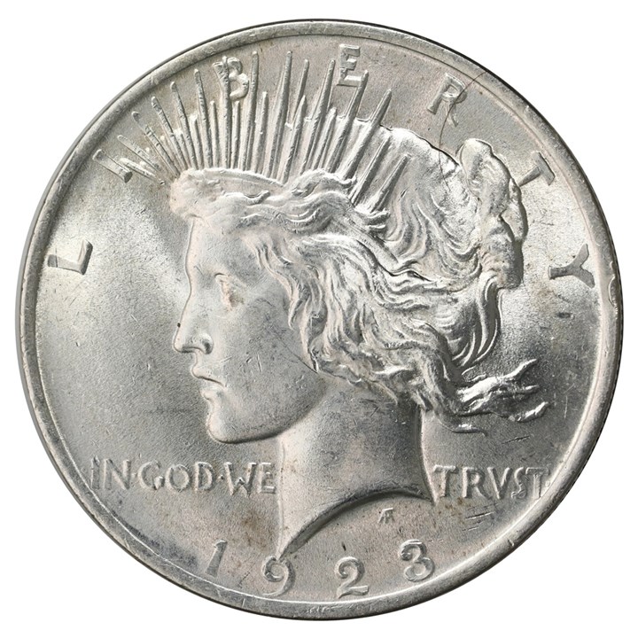 USA Peace Dollar 1922 Kv 0/01
