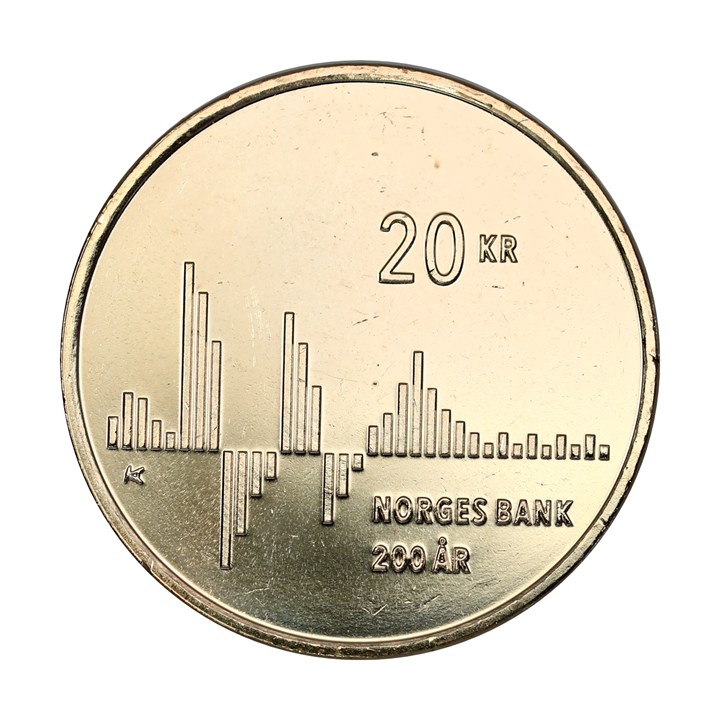 20 Kroner 2016 Norges Bank 200 År Kv 0