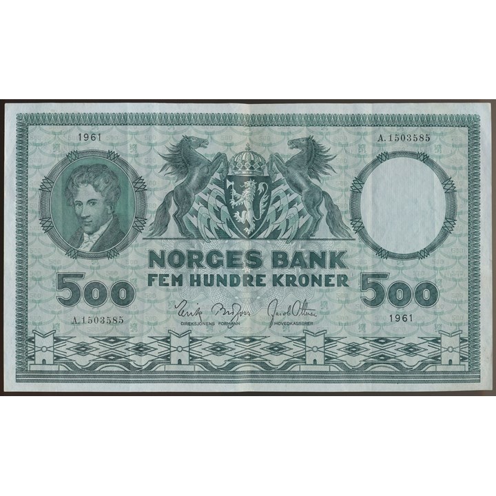 500 Kroner 1961 A Kv 1/1+
