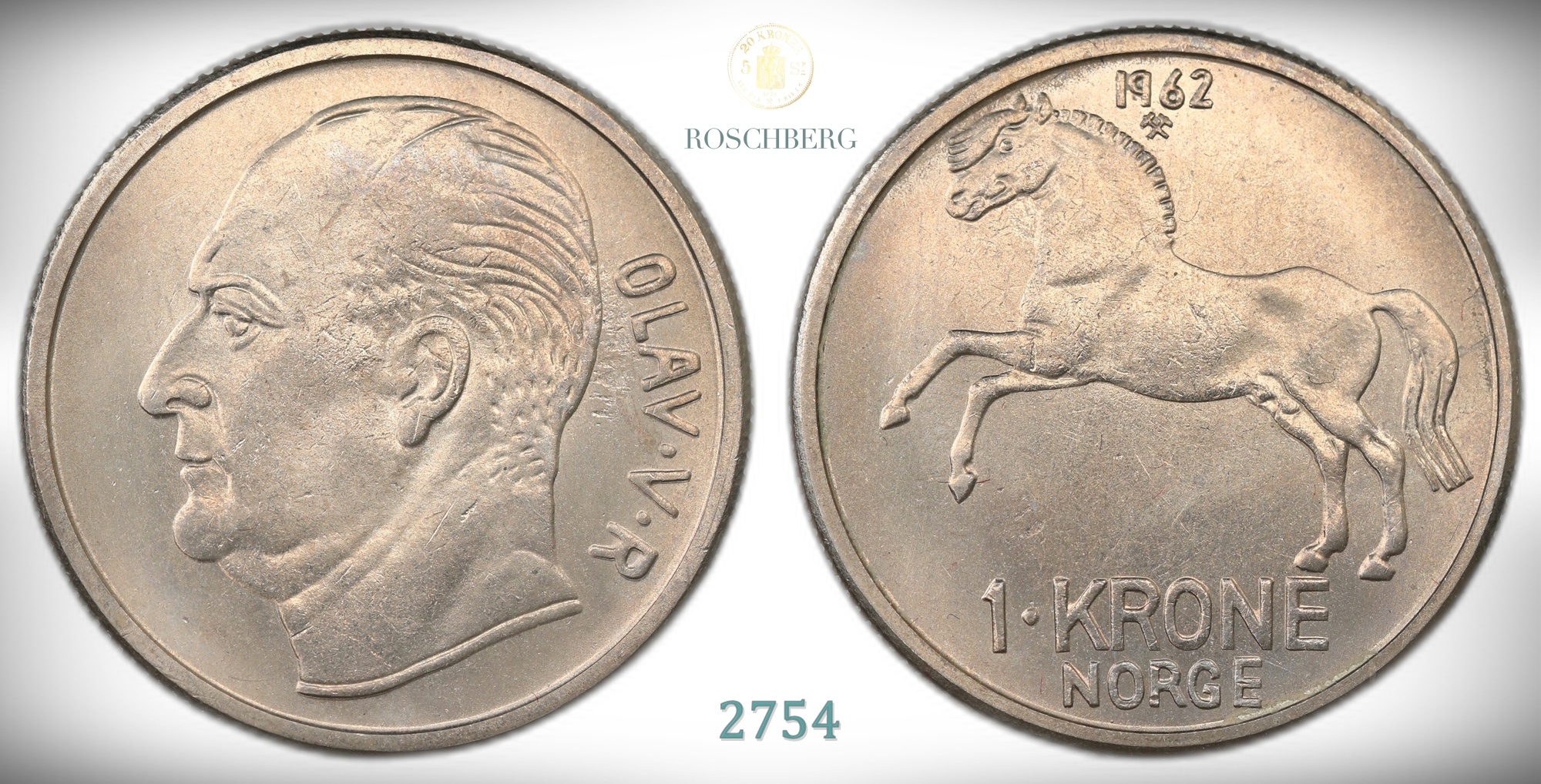 Norge 1 Krone 1962  Kv: 0