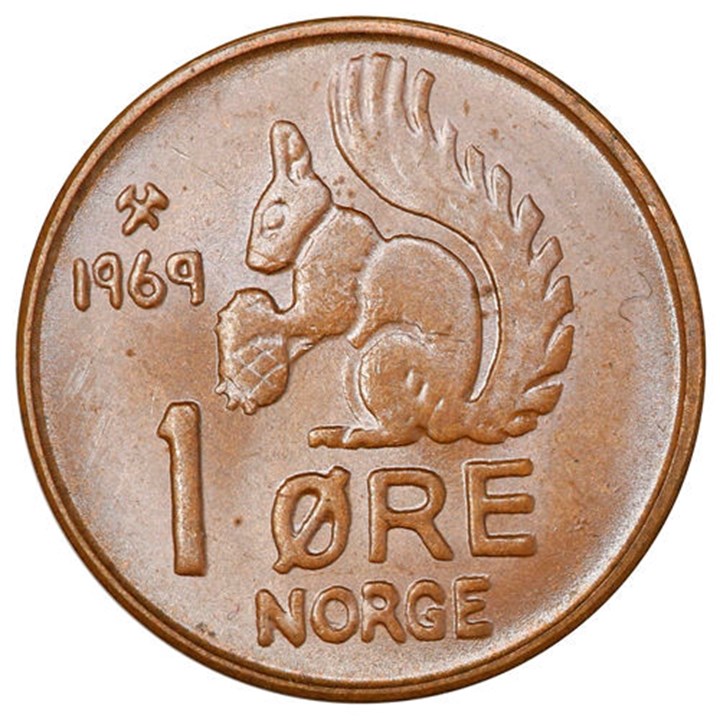 1 Øre 1969 Kv 0