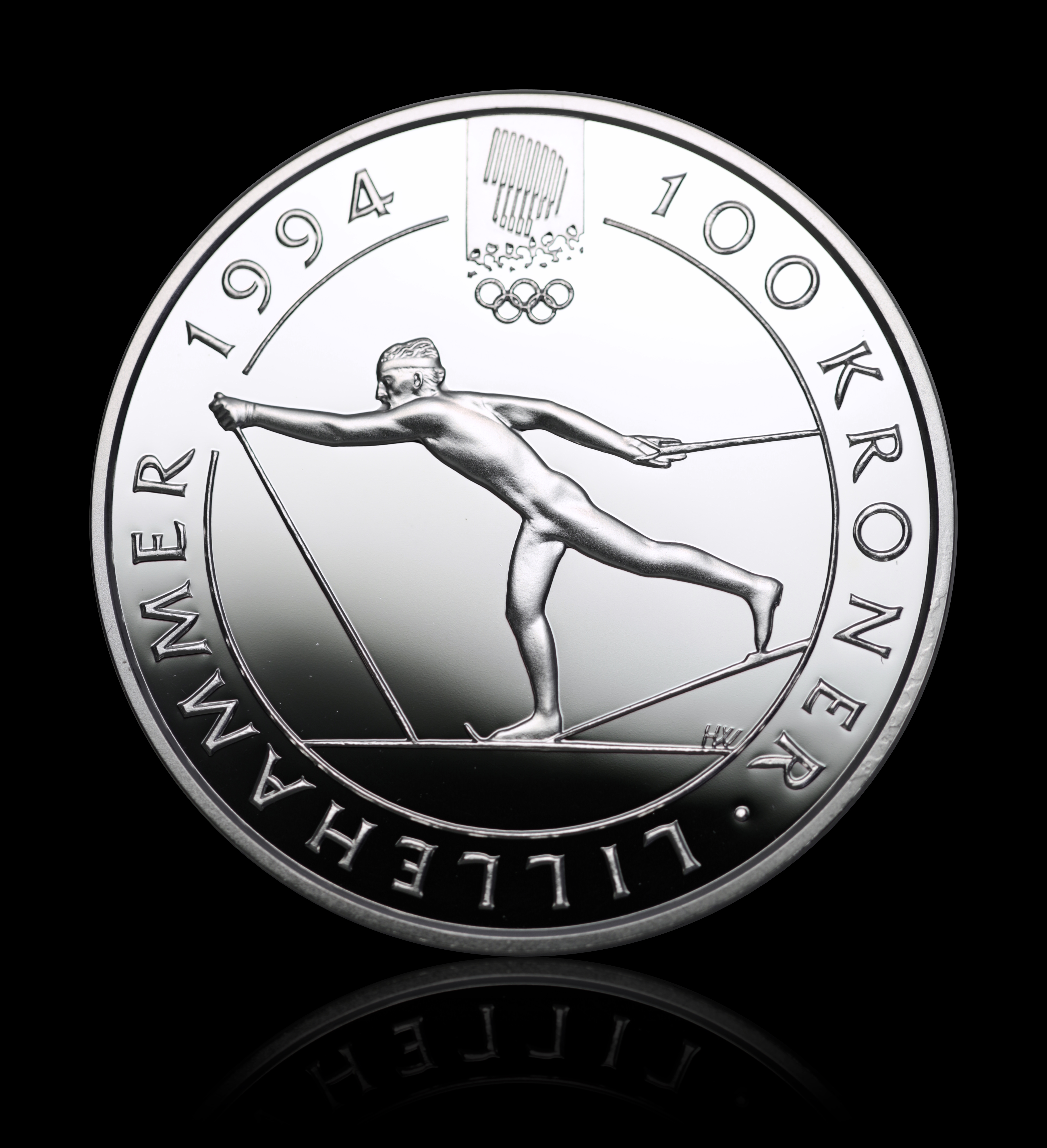 100 Kroner Lillehammer - 1 Oz Sølv