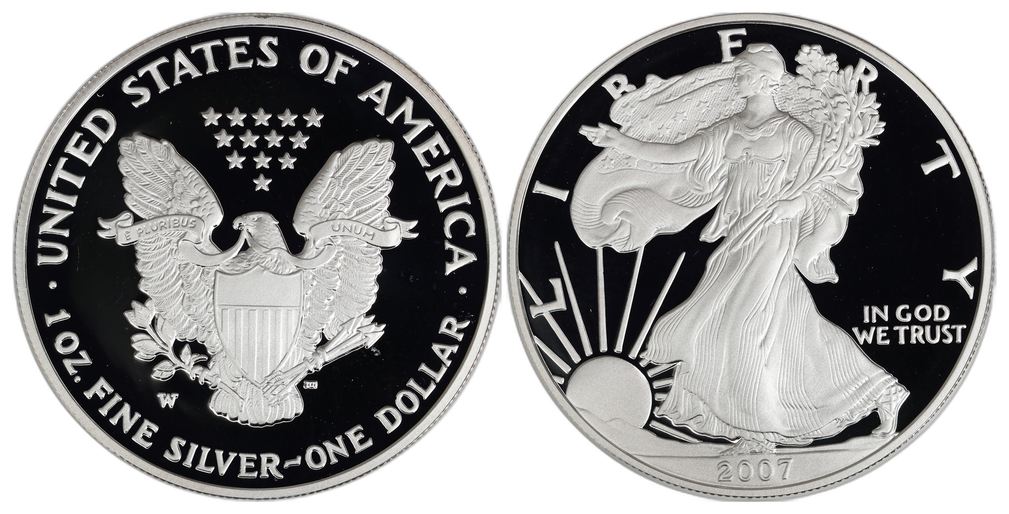 USA Silver Eagle 2007  Kv: Proof