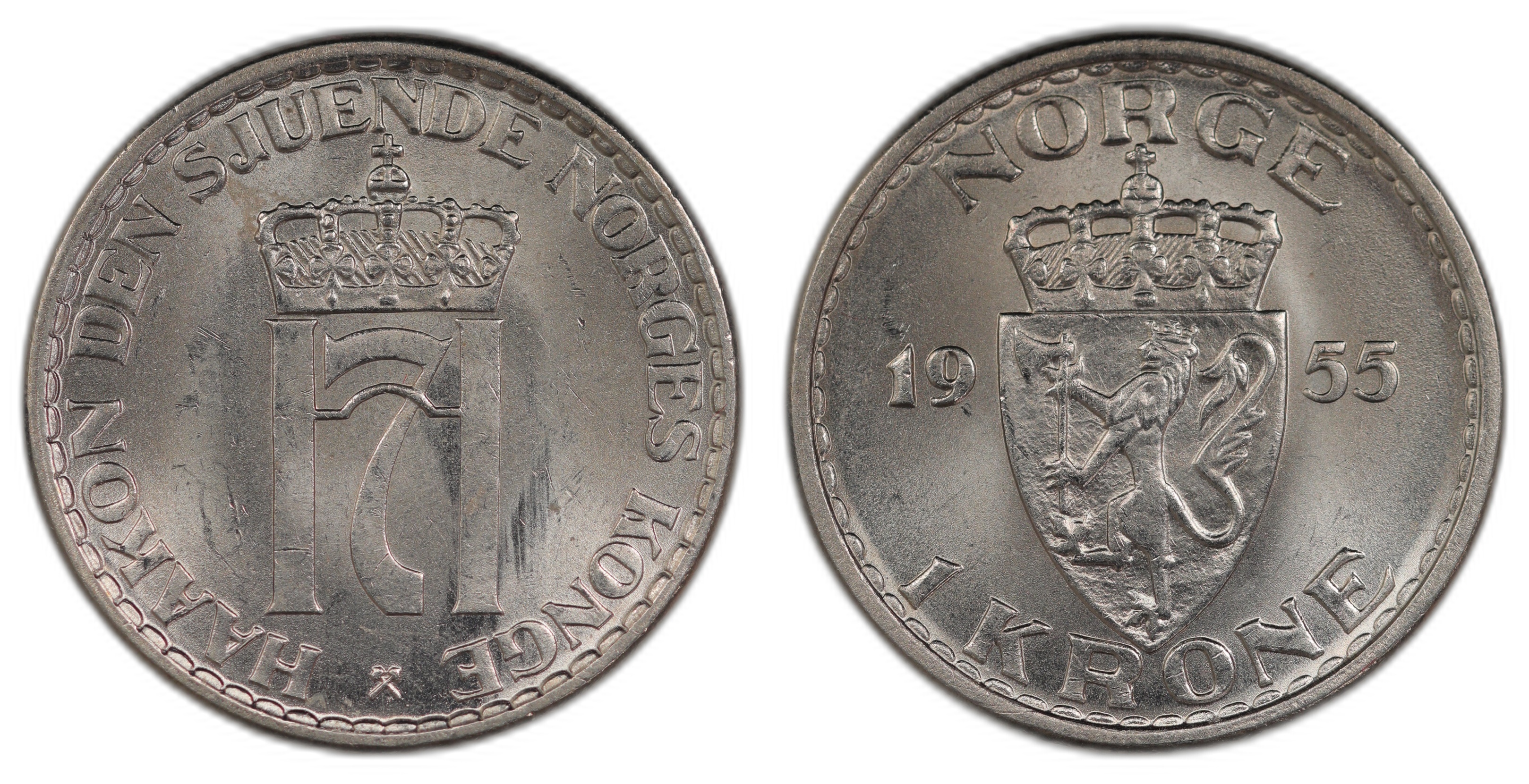 Norge 1 Krone 1955 Kv: 0