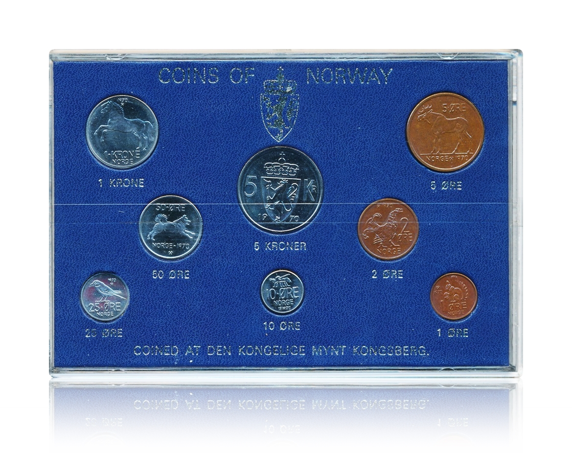 Myntsett 1970 Hardplast