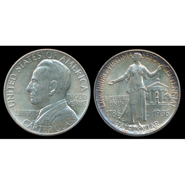 USA Half Dollar 1936 Lynchburg AU