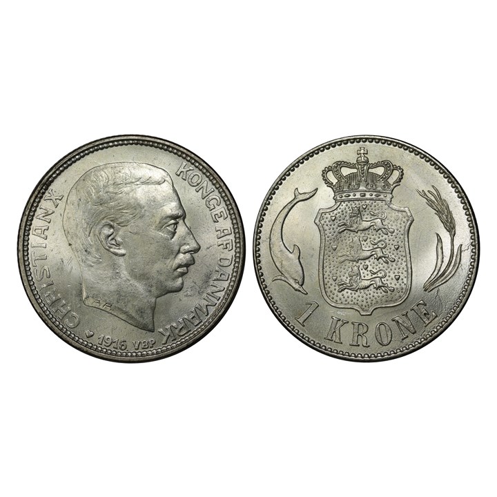 Danmark 1 Krone 1916 Kv 0
