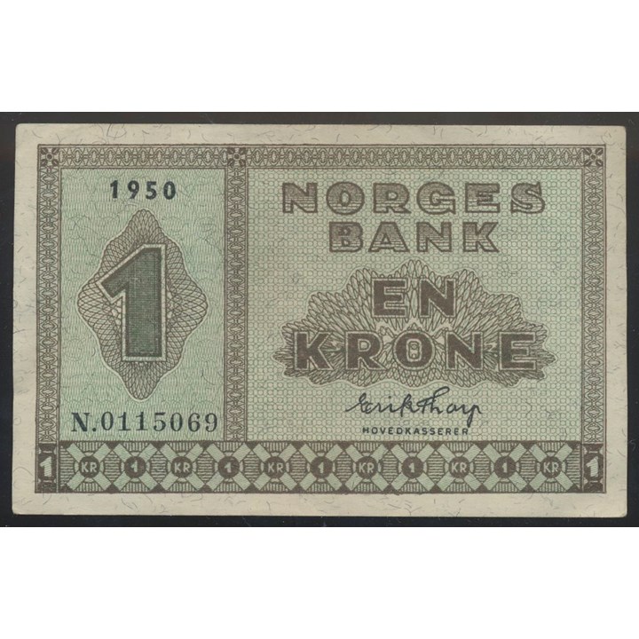1 Krone 1950 N Kv g1+