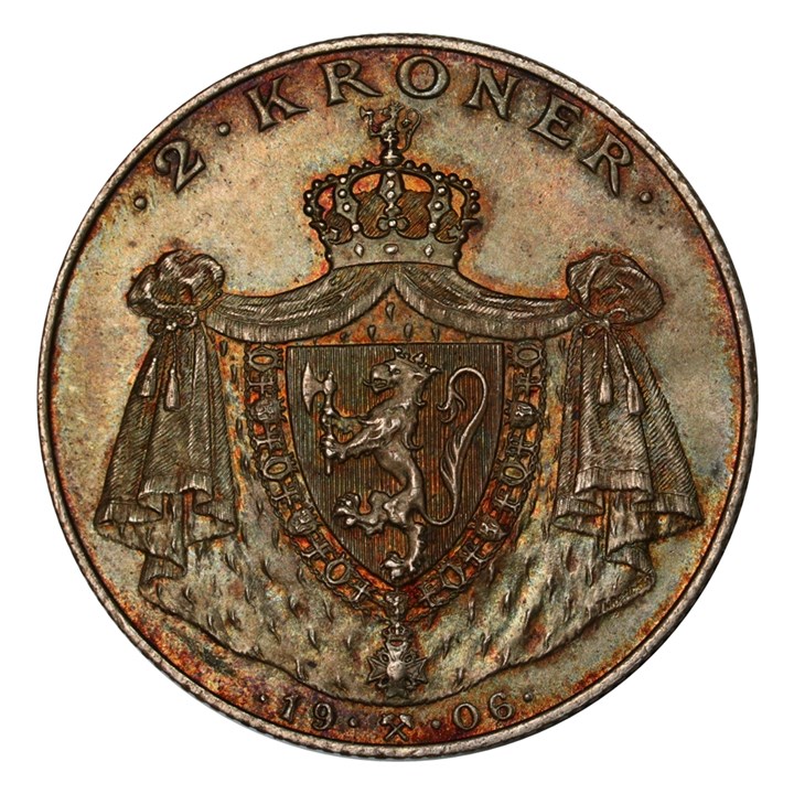 2 Kroner 1906 Kv 0/01