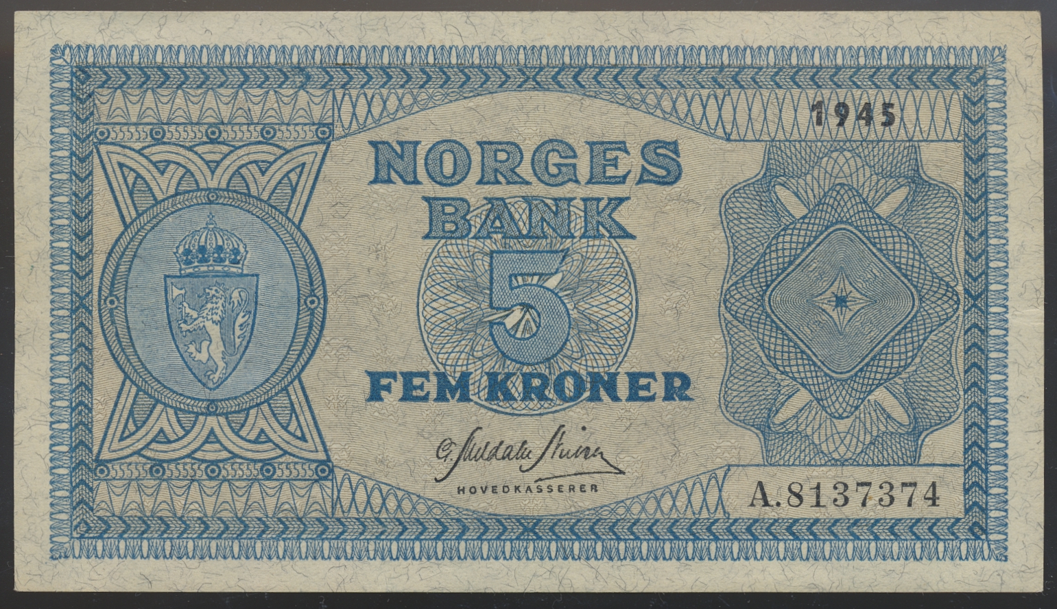 5 Kroner 1945 A Kv 01