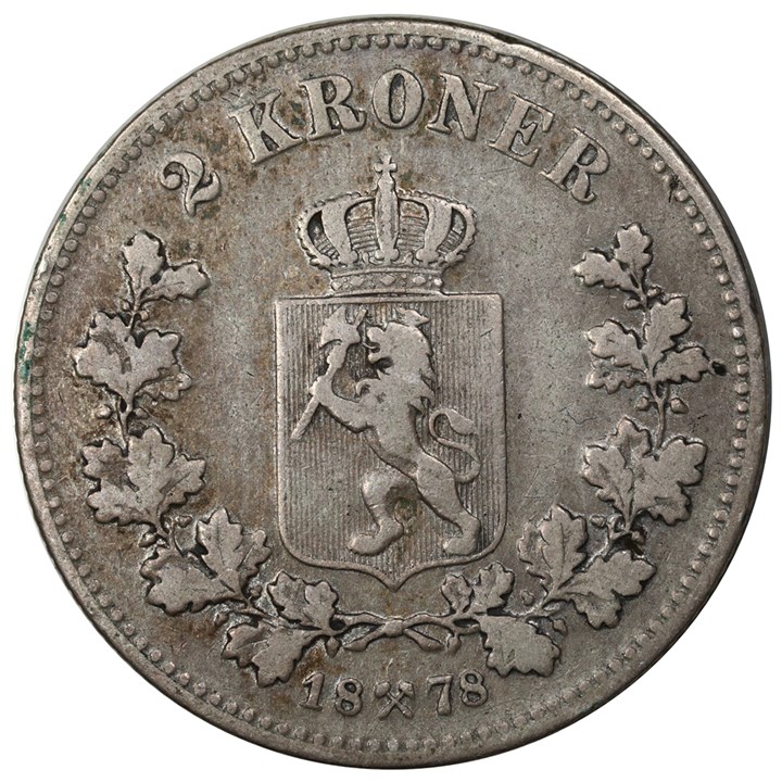 2 Kroner 1878 Kv 1