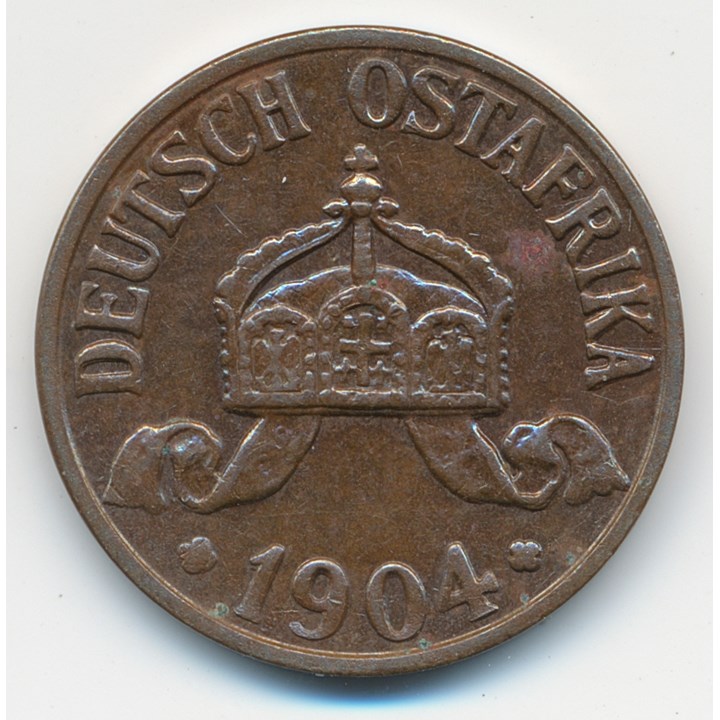 Tysk Øst-Afrika 1/2 Heller 1904 A UNC