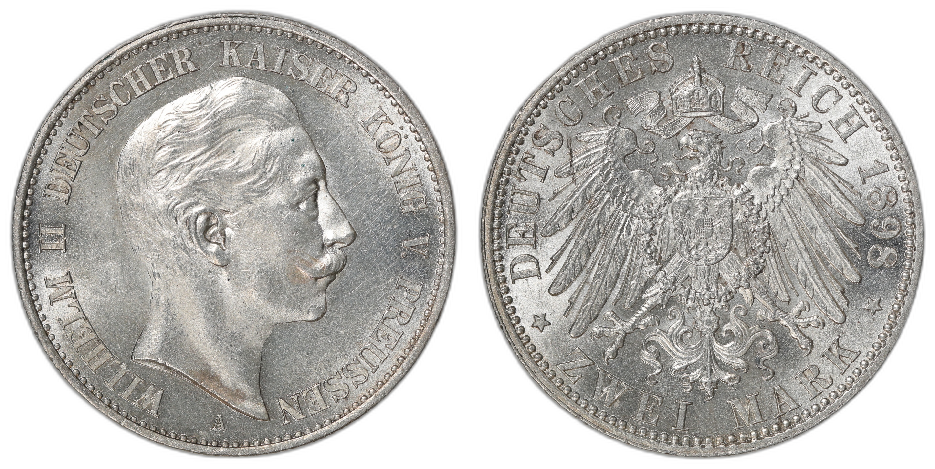 Germany - Preussen 2 Mark 1898 Kv: UNC