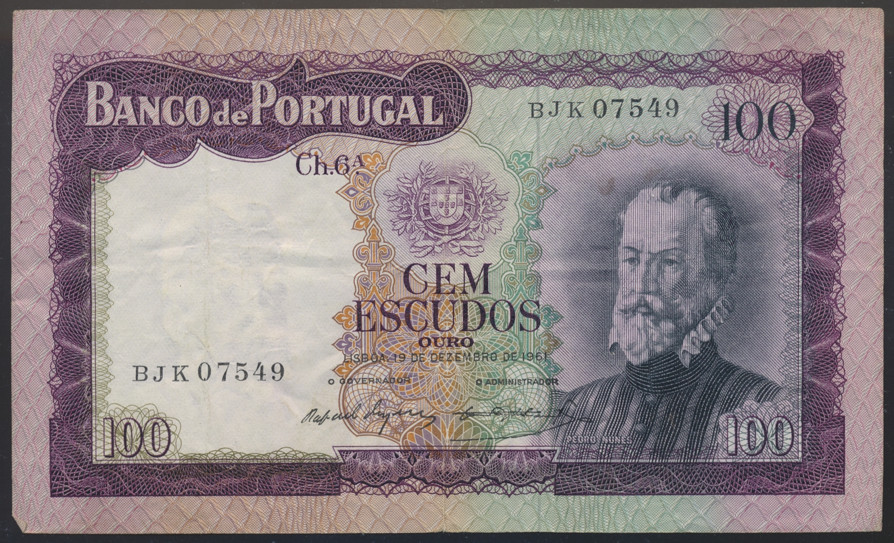 Portugal 100 Escudos 1961 Kv 1/1-