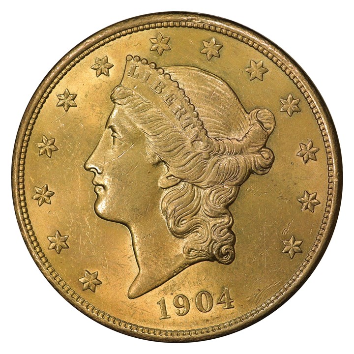 USA 20 Dollar 1904 Kv 01, renset