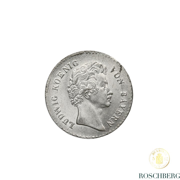 Bavaria 6 Kreuzer 1827 Kv UNC