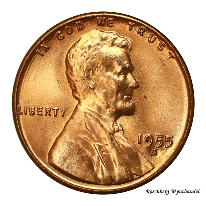 USA 1 Cent 1955 S Kv 0