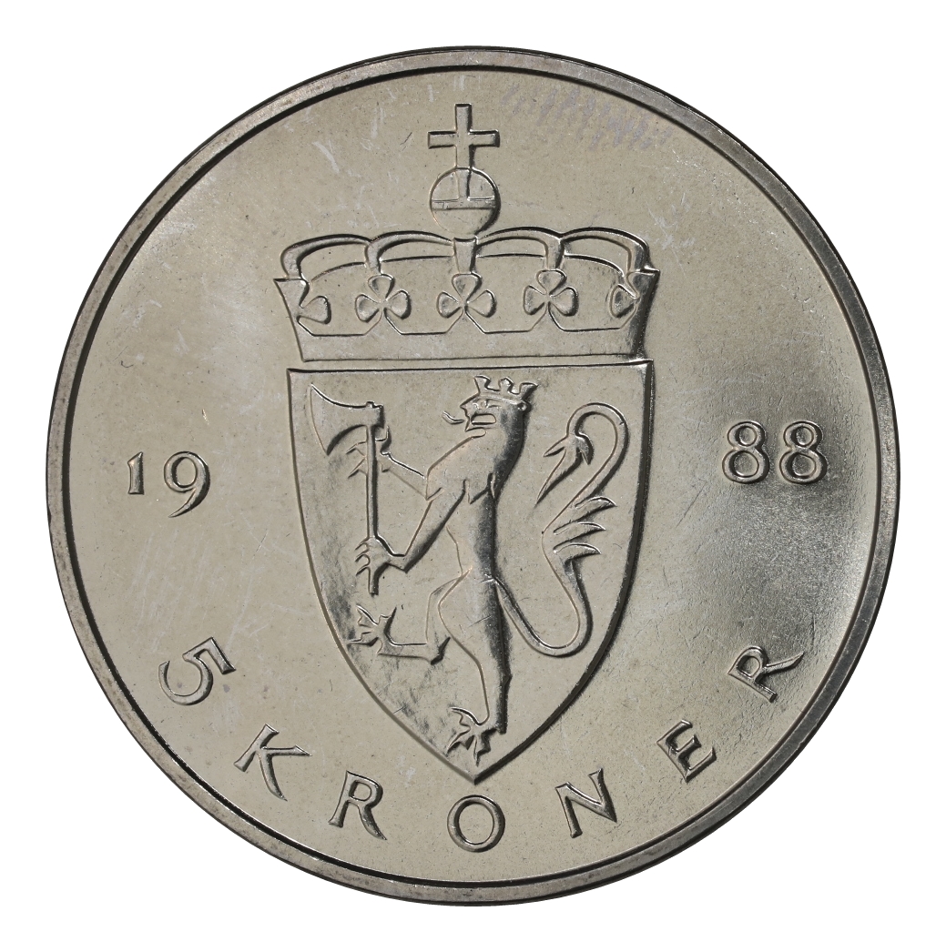 5 Kroner 1988 Kv 0