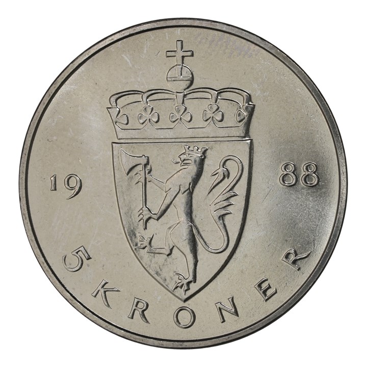 5 Kroner 1988 Kv 0