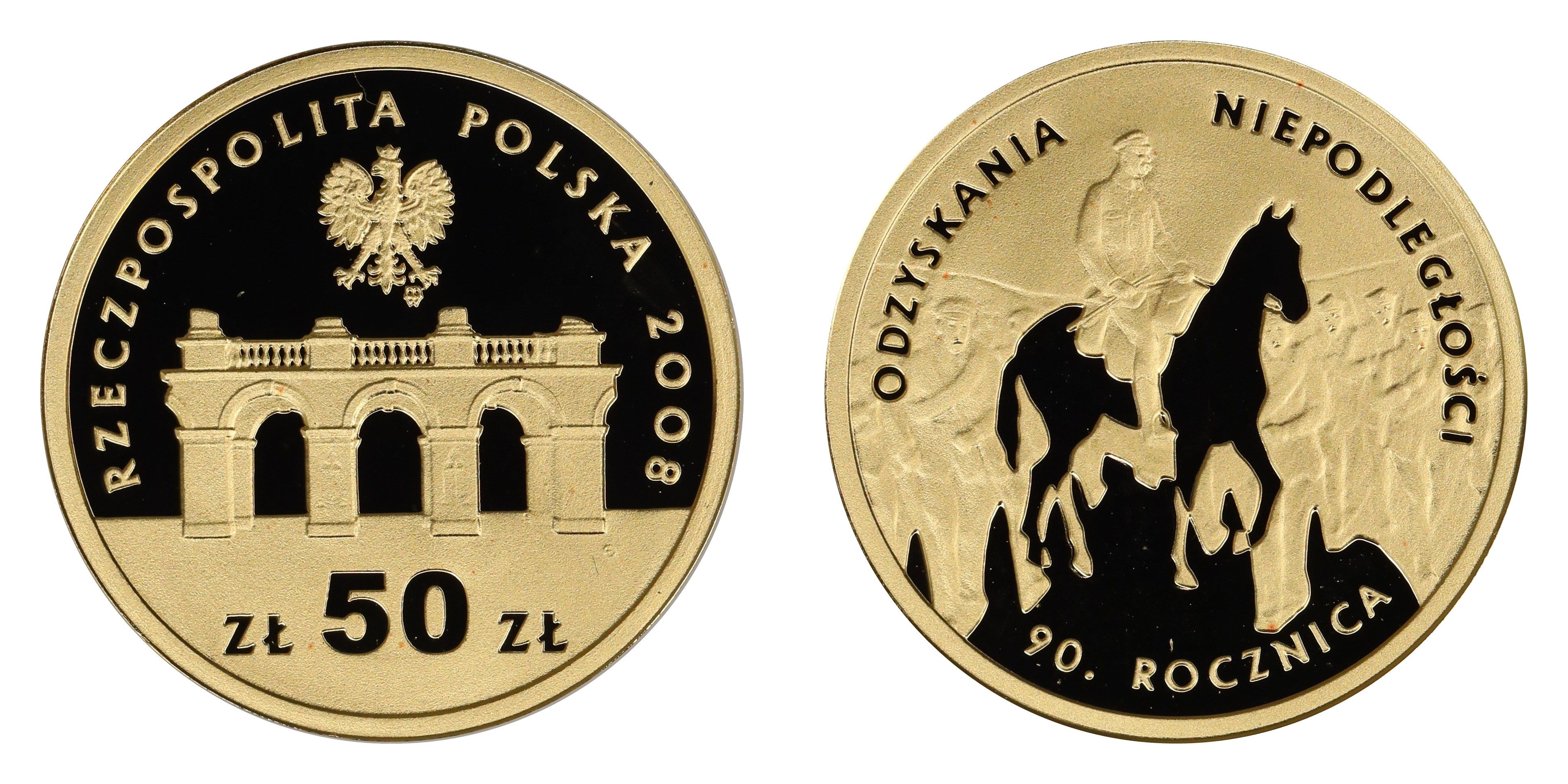 Poland 50 Zloty 2008 1/10 Oz Kv: Proof