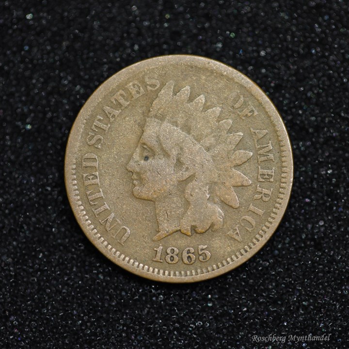 USA 1 Cent 1865 Kv 1-