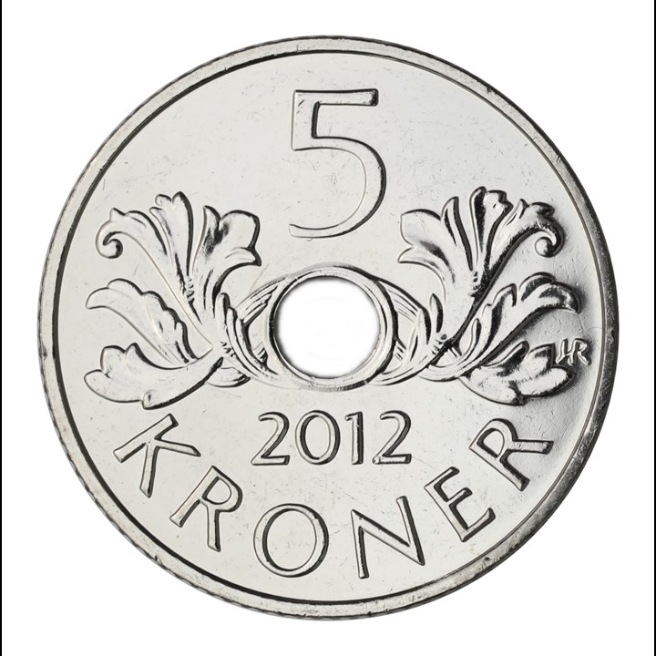 5 Kroner 2012 Kv 0
