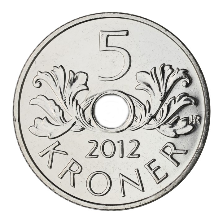 5 Kroner 2012 Kv 0