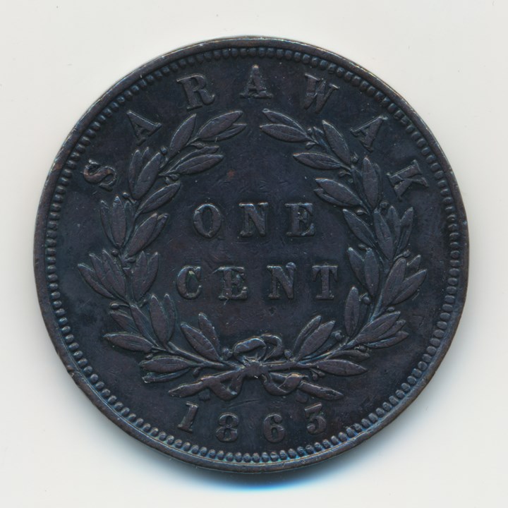 Sarawak 1 Cent 1863 XF