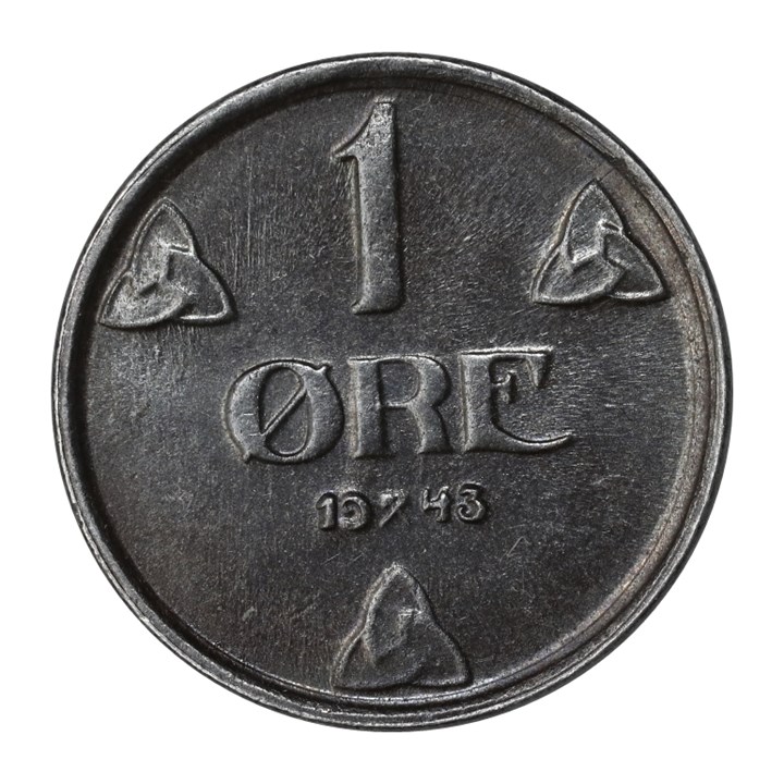 1 Øre 1943 Kv 0