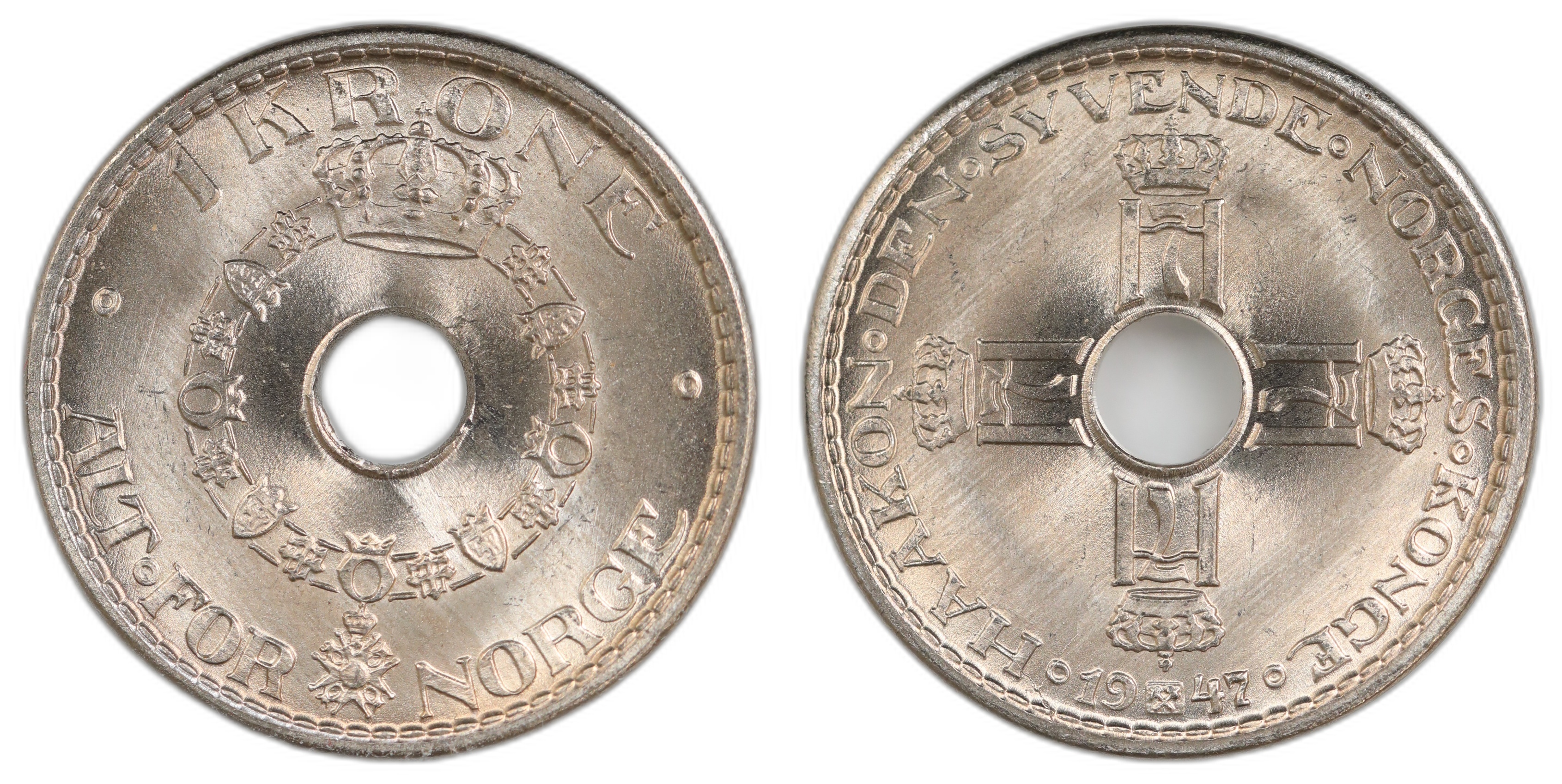 Norge 1 Krone 1947 Kv: 0