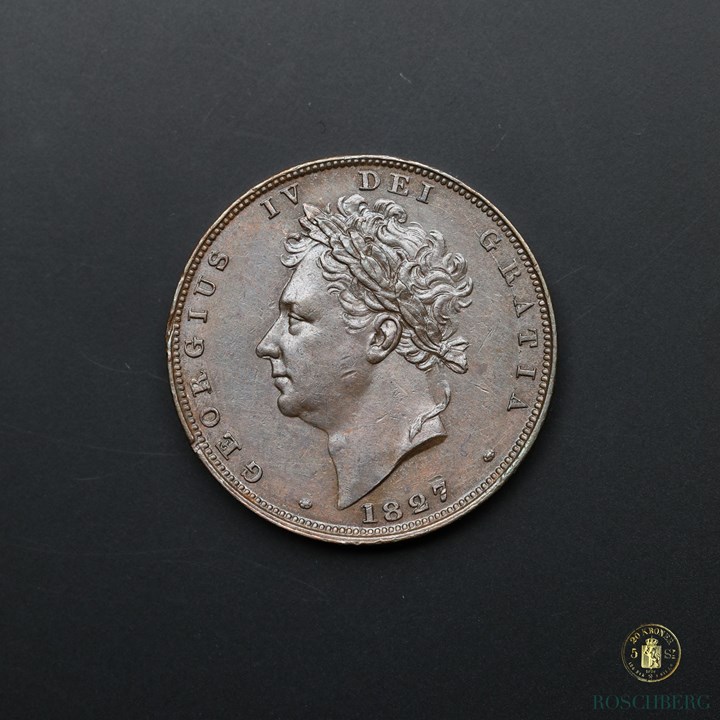 Great Britain Farthing 1827 Kv AU