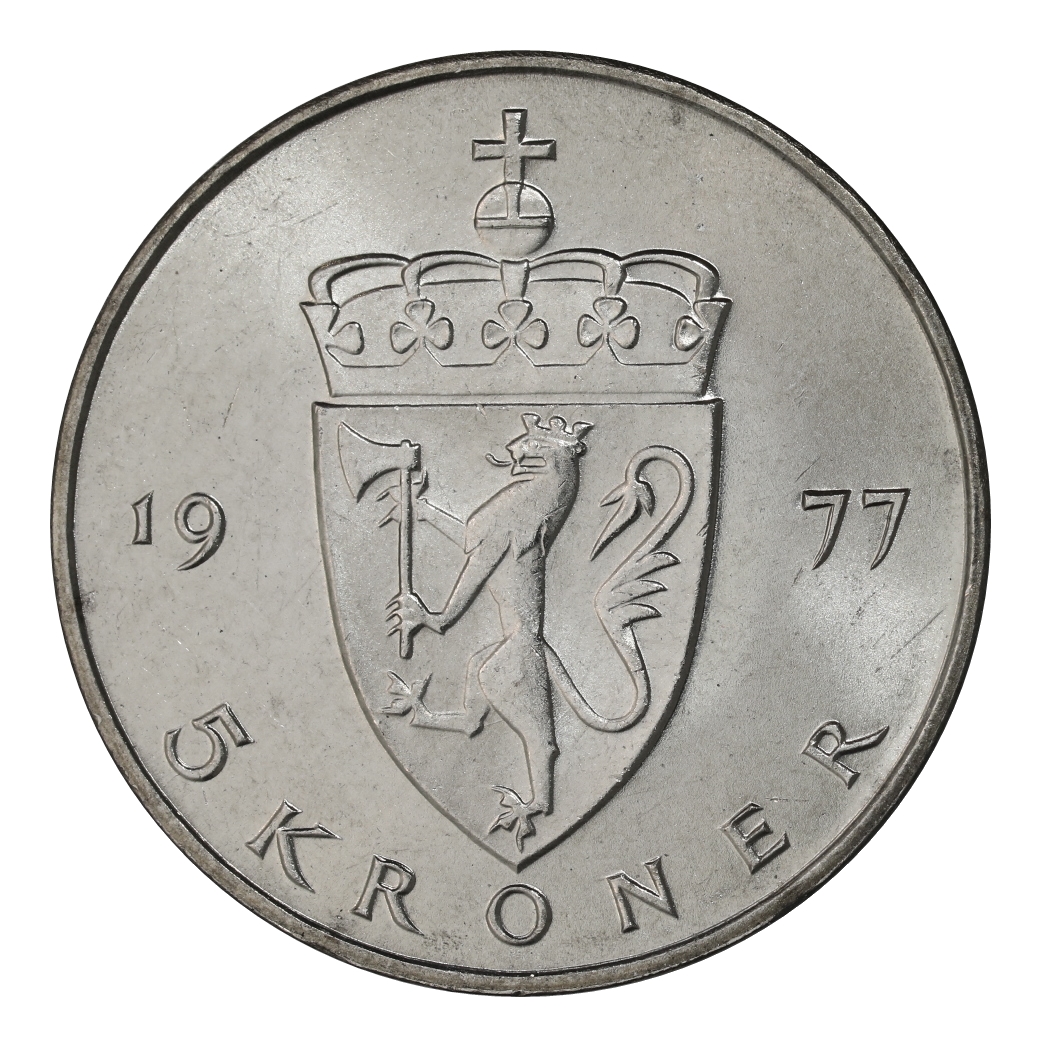 5 Kroner 1977 Kv 0