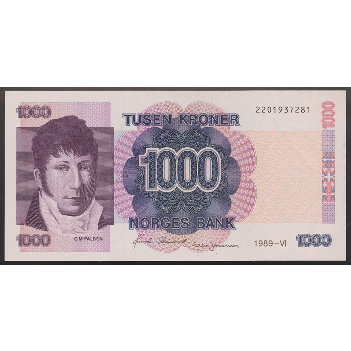 1000 Kroner 1989 Kv 0/01 (AU)