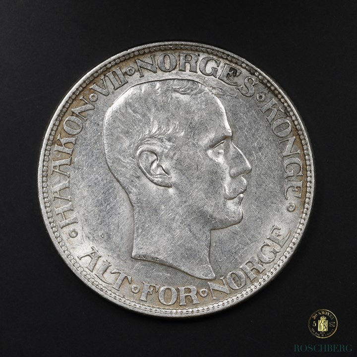 Norge 2 Kroner 1916 Kv 1+