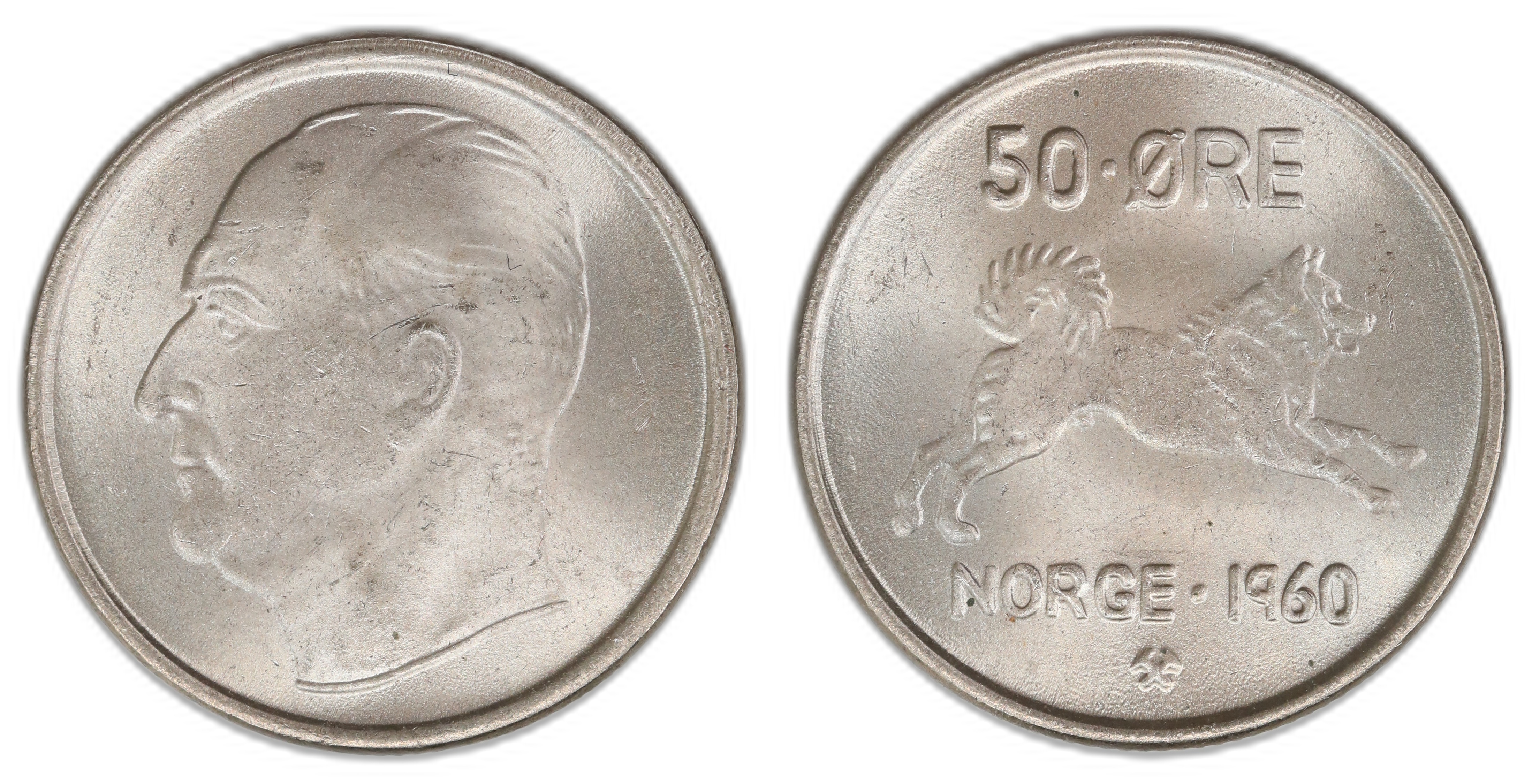 Norge 50 Øre 1960  Kv: 0