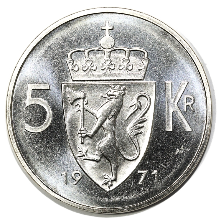 5 Kroner 1971 Prakt 
