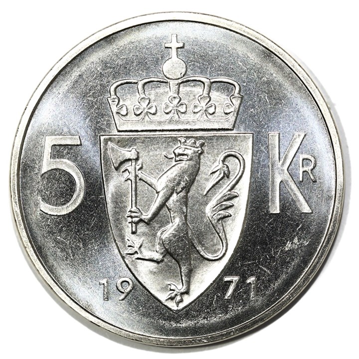 5 Kroner 1971 Prakt