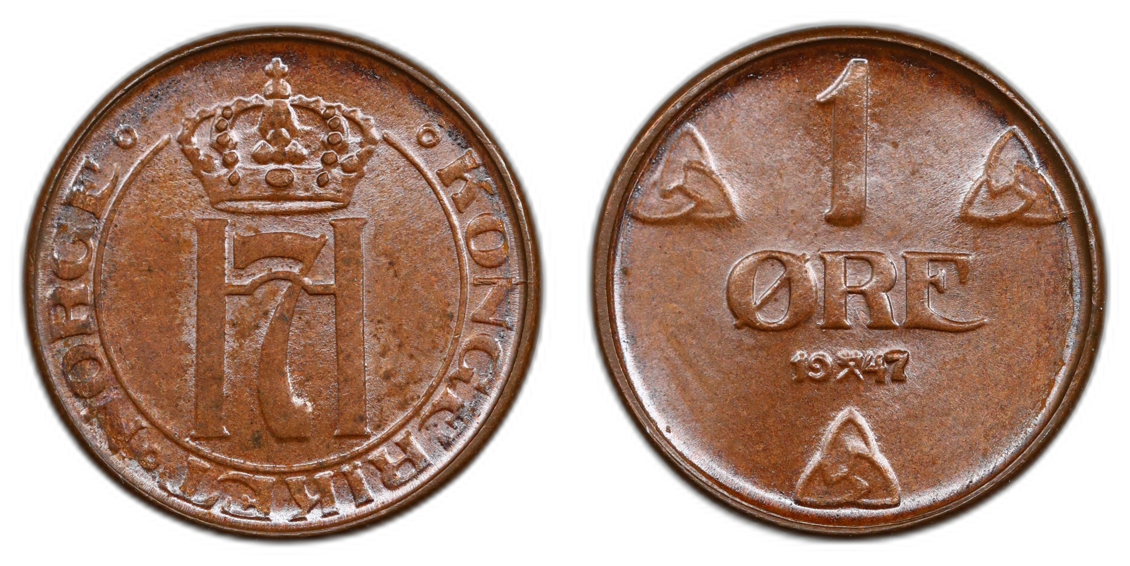 1 Øre 1947 Kv 0