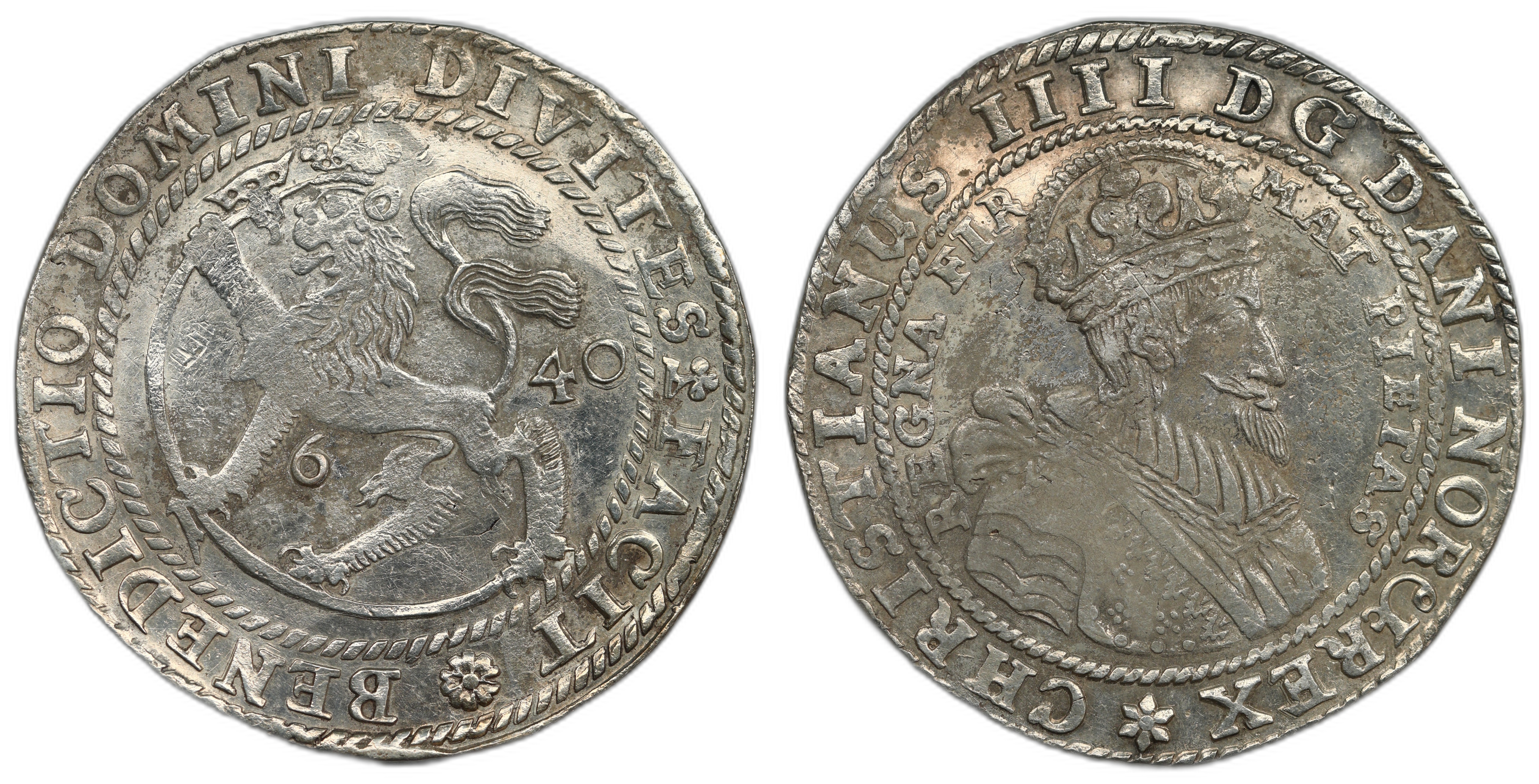 Norge Speciedaler 1640 Kv: 1+, Korrodert