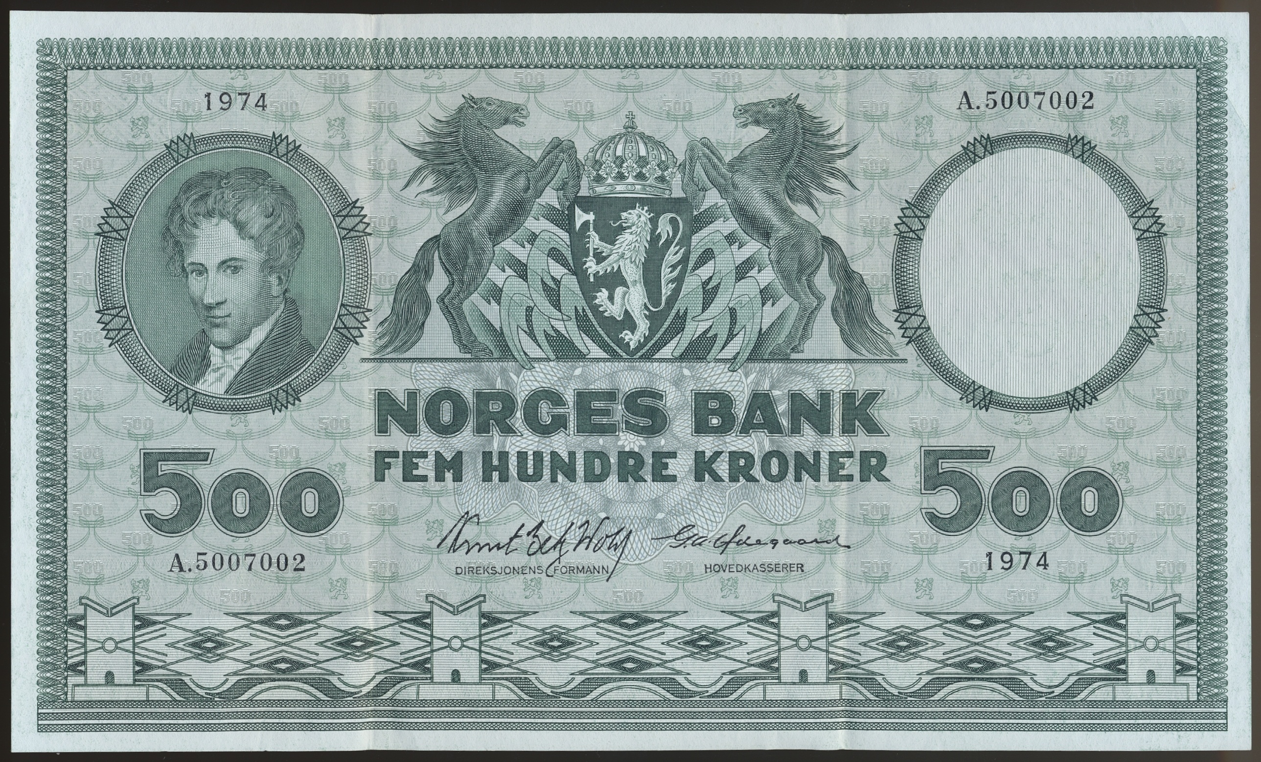 500 Kroner 1974 A Kv 1+/01