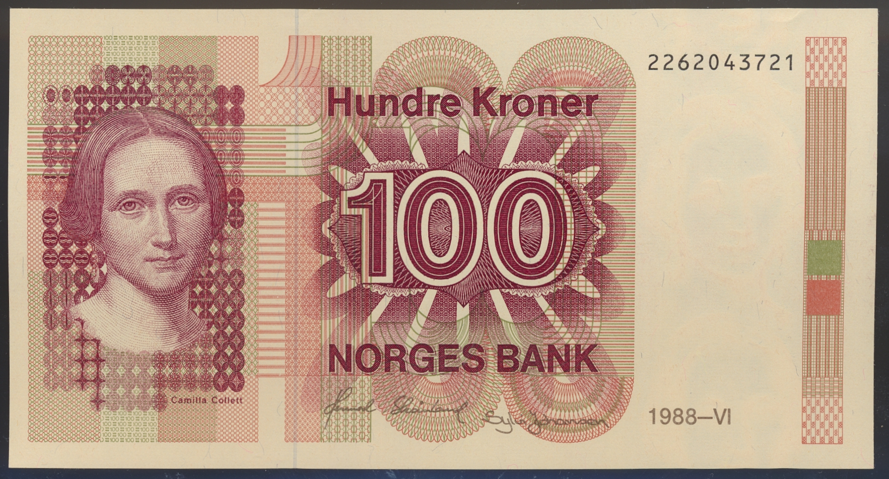 100 Kroner 1988 Kv 0