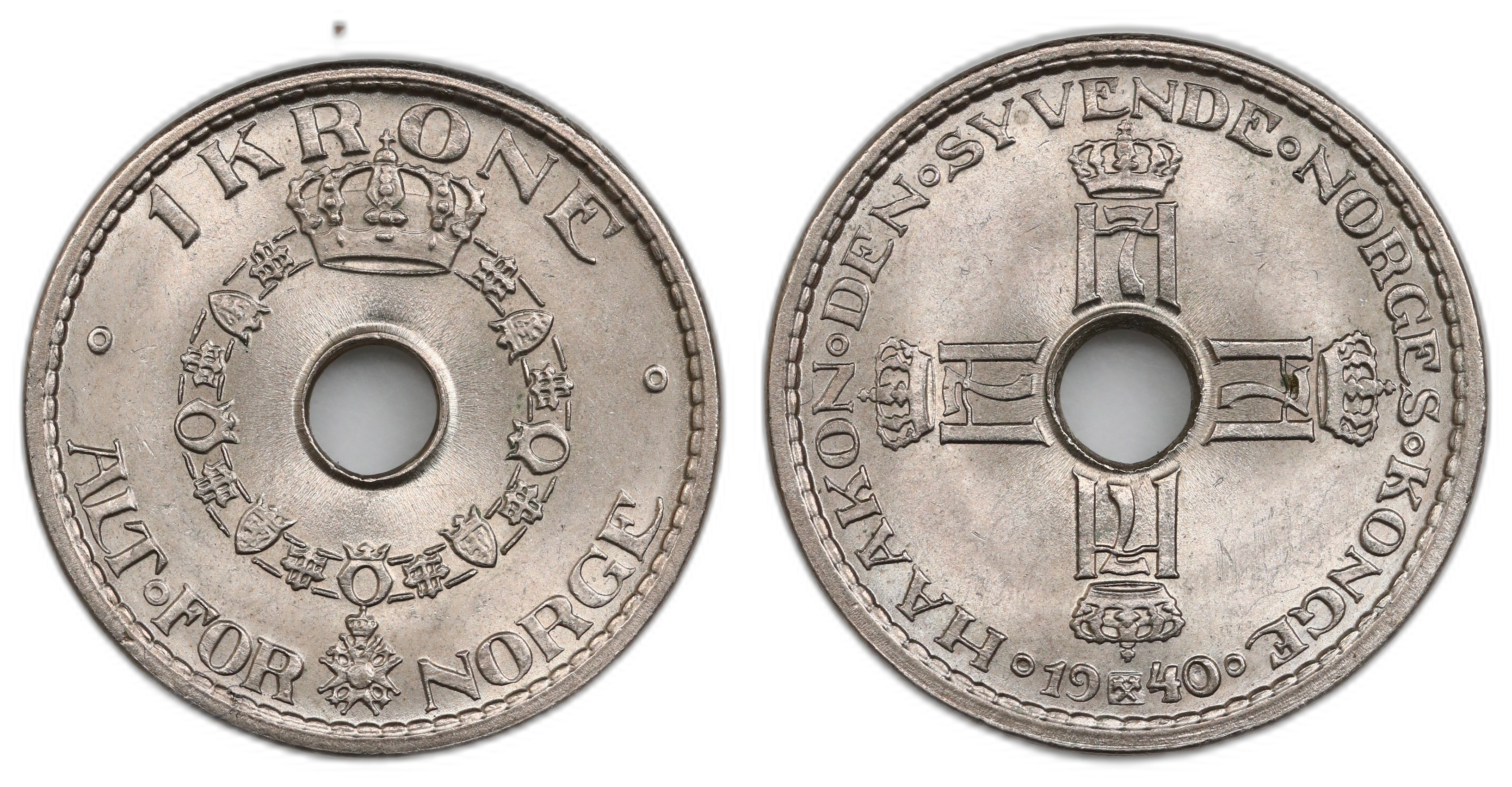Norge 1 Krone 1940 Kv 0