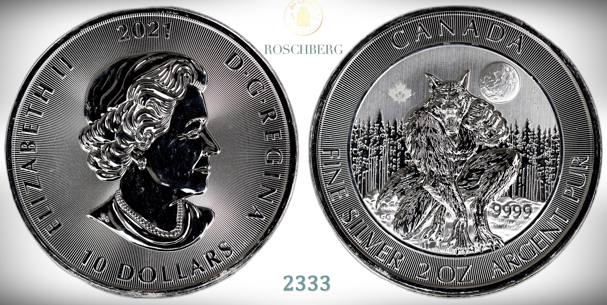 Canada 10 Dollars 2021 Werewolf Kv: UNC