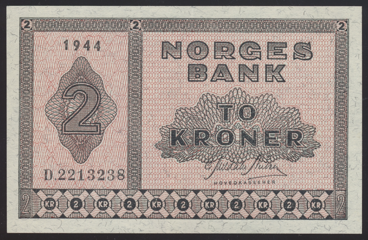 2 Kroner 1944 D Kv 01