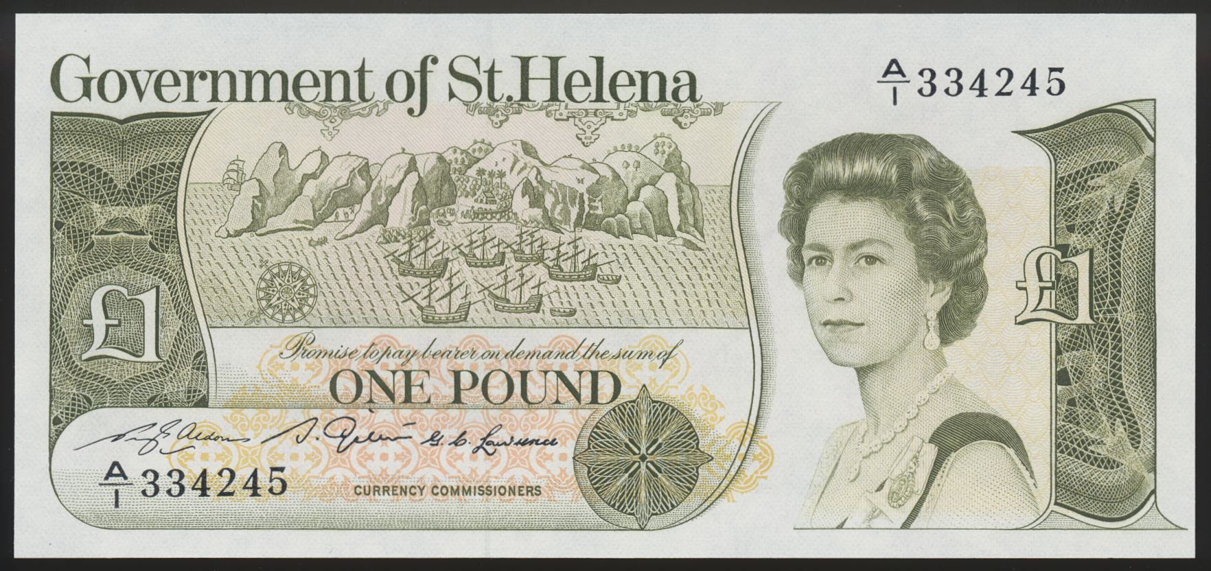 St. Helena 1 Pound ND (1981) Kv 0